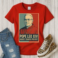 Pope Leo XIV Robert Francis Prevost Womens T-Shirt