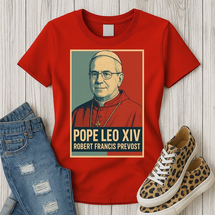 Pope Leo XIV Robert Francis Prevost Womens T-Shirt