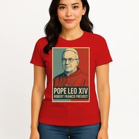 Pope Leo XIV Robert Francis Prevost Womens T-Shirt