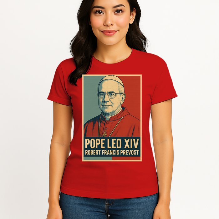Pope Leo XIV Robert Francis Prevost Womens T-Shirt