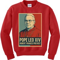 Pope Leo XIV Robert Francis Prevost Kids Sweatshirt