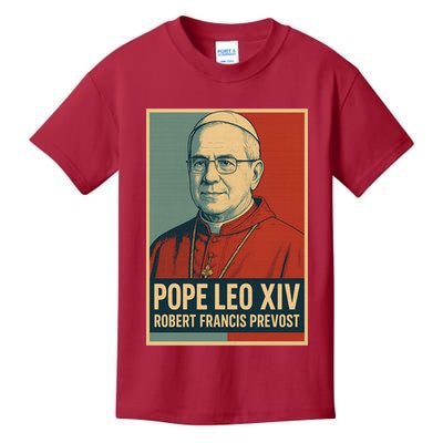 Pope Leo XIV Robert Francis Prevost Kids T-Shirt