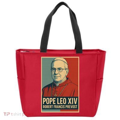 Pope Leo XIV Robert Francis Prevost Zip Tote Bag