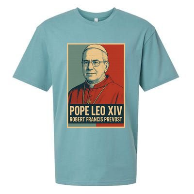 Pope Leo XIV Robert Francis Prevost Sueded Cloud Jersey T-Shirt