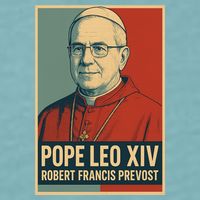 Pope Leo XIV Robert Francis Prevost Sueded Cloud Jersey T-Shirt