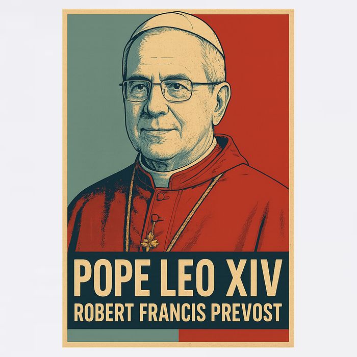 Pope Leo XIV Robert Francis Prevost Garment-Dyed Sweatshirt
