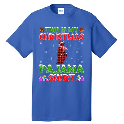 Penguin Lover Xmas Gift This Is My Christmas Penguin Pajama Gift Tall T-Shirt