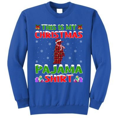 Penguin Lover Xmas Gift This Is My Christmas Penguin Pajama Gift Tall Sweatshirt