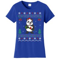 Panda Lover Xmas Ugly Santa Hat Panda Christmas Gift Women's T-Shirt