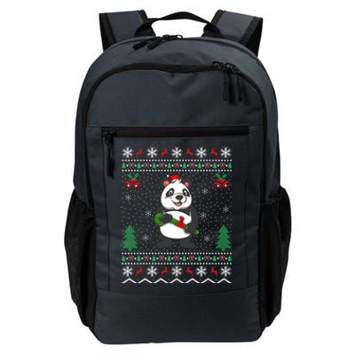 Panda Lover Xmas Ugly Santa Hat Panda Christmas Gift Daily Commute Backpack