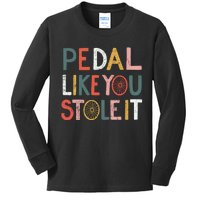 Pedal Like You Stole It Classic Kids Long Sleeve Shirt