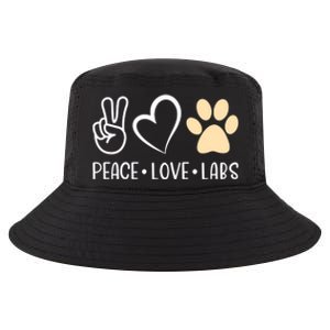 Peace Love Yellow Labs Labrador Lab Mom Valentine's Day Great Gift Cool Comfort Performance Bucket Hat