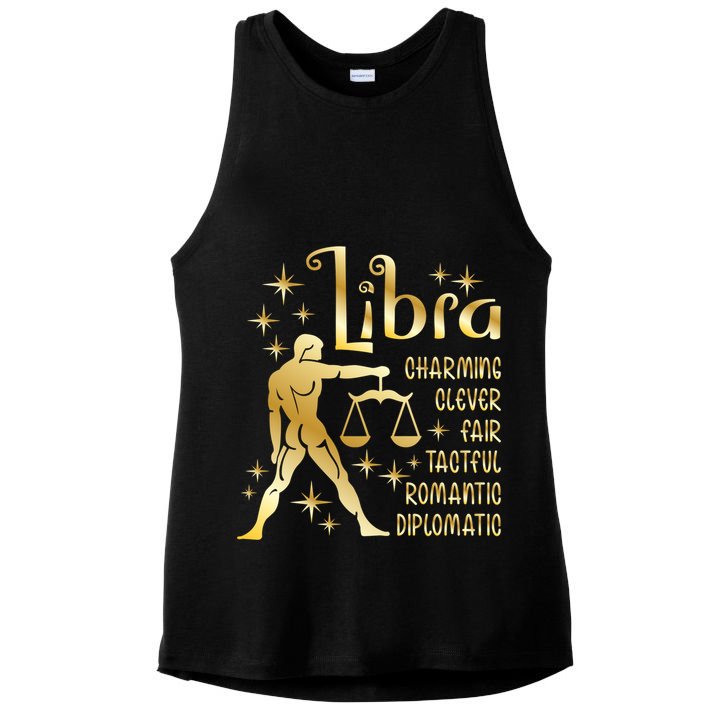 Personality Libra Zodiac Meaningful Gift Ladies PosiCharge Tri-Blend Wicking Tank