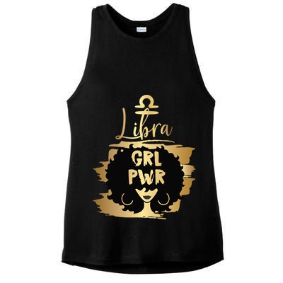 Power Libra Zodiac Meaningful Gift Ladies PosiCharge Tri-Blend Wicking Tank