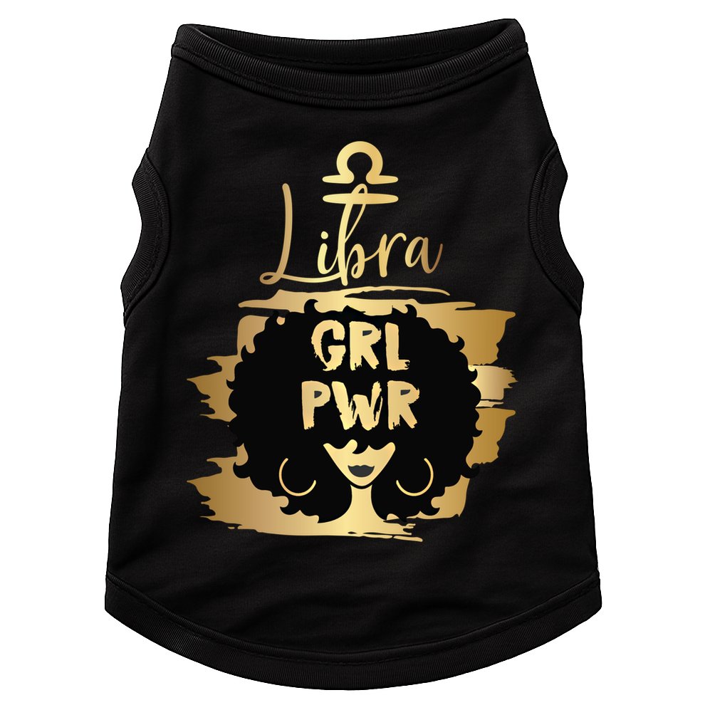 Power Libra Zodiac Meaningful Gift Doggie Tank