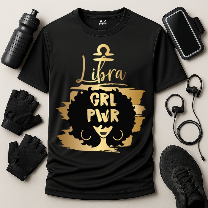 Power Libra Zodiac Meaningful Gift Cooling Performance Crew T-Shirt