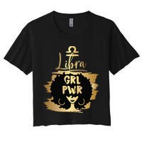 Power Libra Zodiac Meaningful Gift Women's Crop Top Tee
