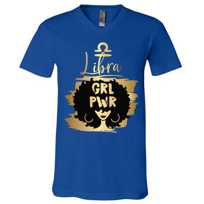 Power Libra Zodiac Meaningful Gift V-Neck T-Shirt