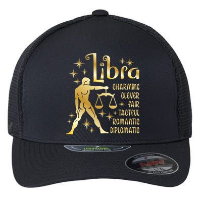 Personality Libra Zodiac Cute Gift Flexfit Unipanel Trucker Cap