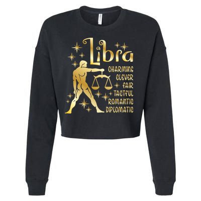 Personality Libra Zodiac Cute Gift Cropped Pullover Crew