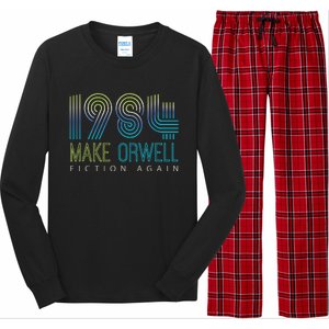 Political Make 1984 Fiction Again Privacy Long Sleeve Pajama Set