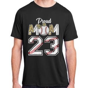 Proud Mom 23 Graduation Mother's Day Baseball Leopard Adult ChromaSoft Performance T-Shirt