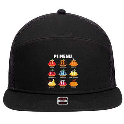 Pi Menu 3.14 Pi Symbol Math Teacher Happy Pi Day 7 Panel Mesh Trucker Snapback Hat