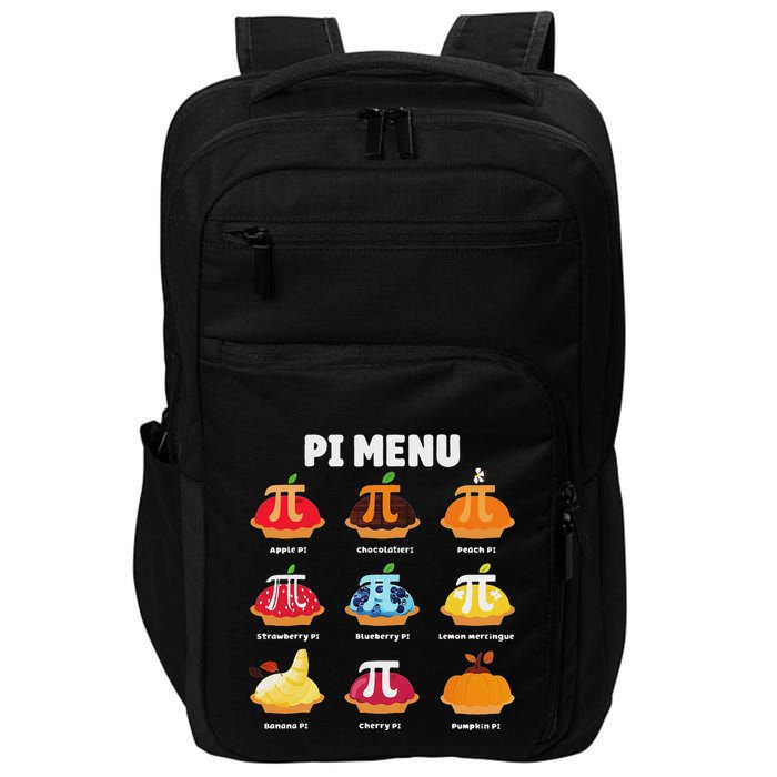 Pi Menu 3.14 Pi Symbol Math Teacher Happy Pi Day Impact Tech Backpack