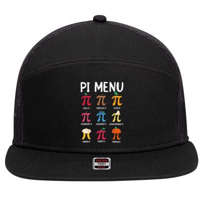 Pi Menu 3 7 Panel Mesh Trucker Snapback Hat