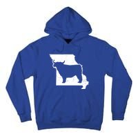 Patriotic Missouri 4th July Design Highland Cow Gift Tall Hoodie