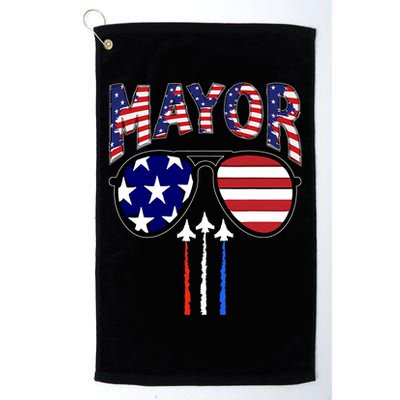 Patriotic Mayor 4th Of July Usa American Flag Golf Towel