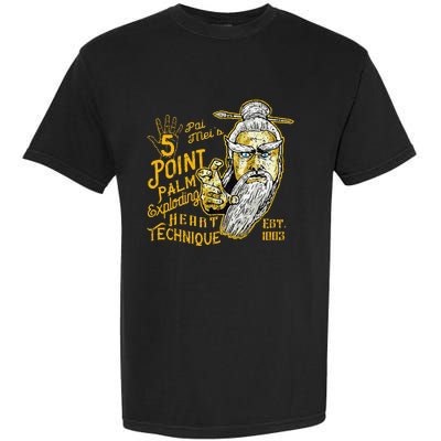 Pai Mei 5 Point Palm Exploding Heart Technique 1 Garment-Dyed Heavyweight T-Shirt