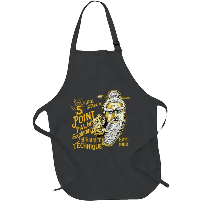 Pai Mei 5 Point Palm Exploding Heart Technique 1 Full-Length Apron With Pockets