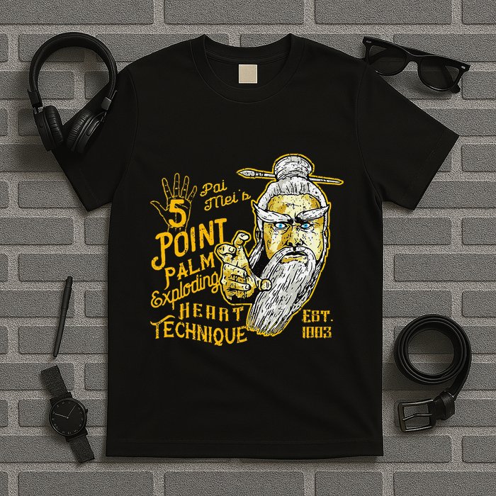 Pai Mei 5 Point Palm Exploding Heart Technique 1 T-Shirt