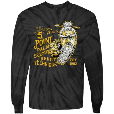 Pai Mei 5 Point Palm Exploding Heart Technique 1 Tie-Dye Long Sleeve Shirt