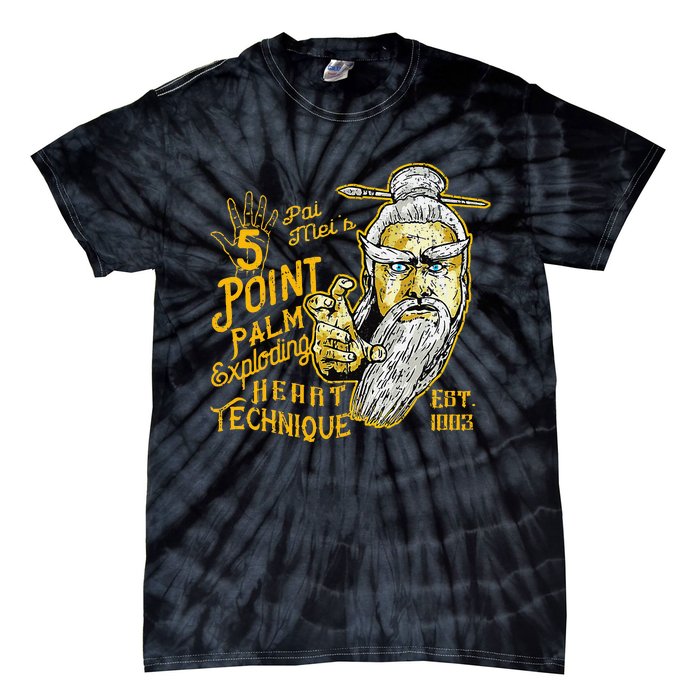 Pai Mei 5 Point Palm Exploding Heart Technique 1 Tie-Dye T-Shirt