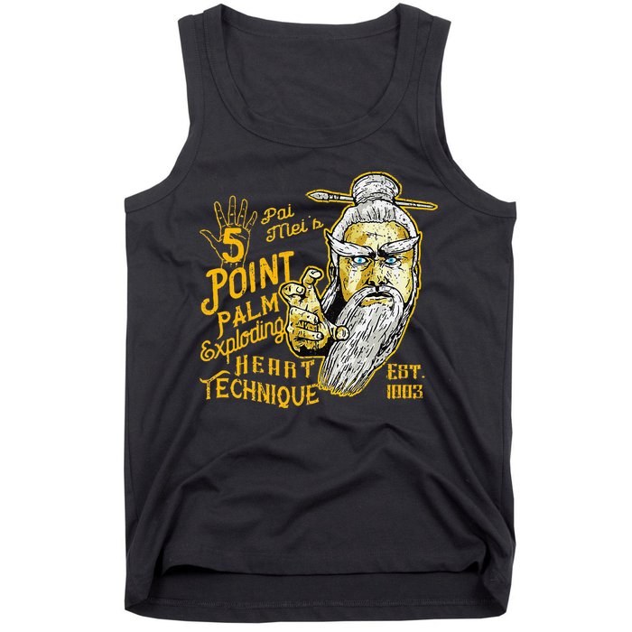 Pai Mei 5 Point Palm Exploding Heart Technique 1 Tank Top