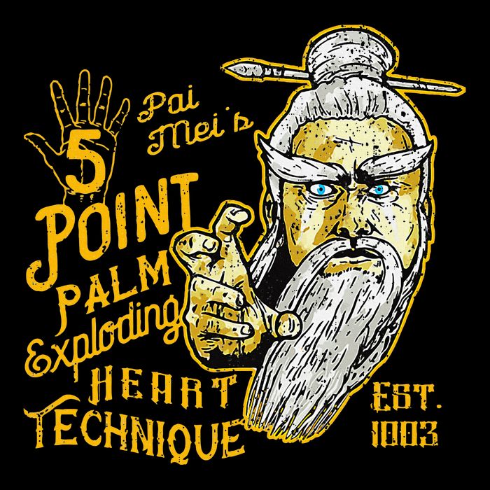 Pai Mei 5 Point Palm Exploding Heart Technique 1 Wool Snapback Cap
