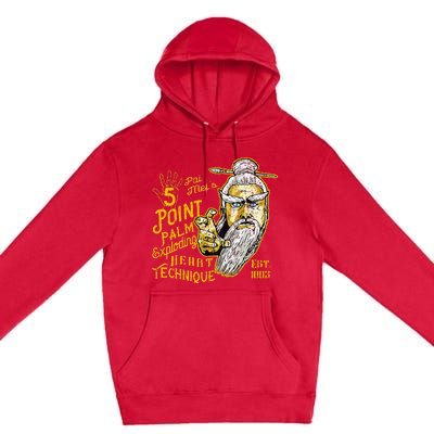 Pai Mei 5 Point Palm Exploding Heart Technique 1 Premium Pullover Hoodie