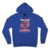 Proud Mom 82nd Airborne Paratrooper Veteran Flag Gift Hoodie