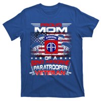 Proud Mom 82nd Airborne Paratrooper Veteran Flag Gift T-Shirt