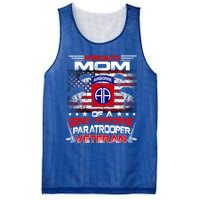 Proud Mom 82nd Airborne Paratrooper Veteran Flag Gift Mesh Reversible Basketball Jersey Tank