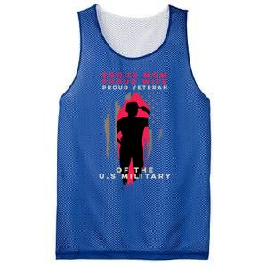 Proud Mom And Wife Gift Veteran Gift Military Support Gift Mesh Reversible Basketball Jersey Tank