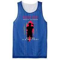 Proud Mom And Wife Gift Veteran Gift Military Support Gift Mesh Reversible Basketball Jersey Tank