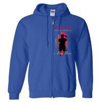 Proud Mom And Wife Gift Veteran Gift Military Support Gift Full Zip Hoodie