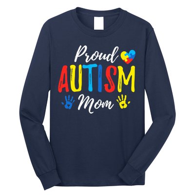 Proud Mom Autism Awareness Family Matching Long Sleeve Shirt