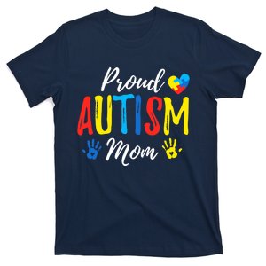 Proud Mom Autism Awareness Family Matching T-Shirt