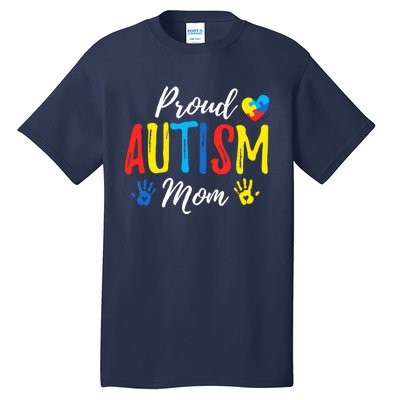 Proud Mom Autism Awareness Family Matching Tall T-Shirt