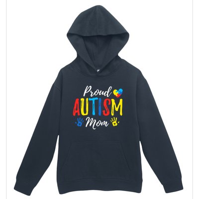 Proud Mom Autism Awareness Family Matching Urban Pullover Hoodie