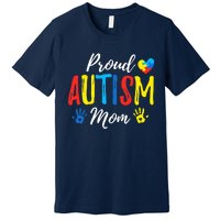 Proud Mom Autism Awareness Family Matching Premium T-Shirt